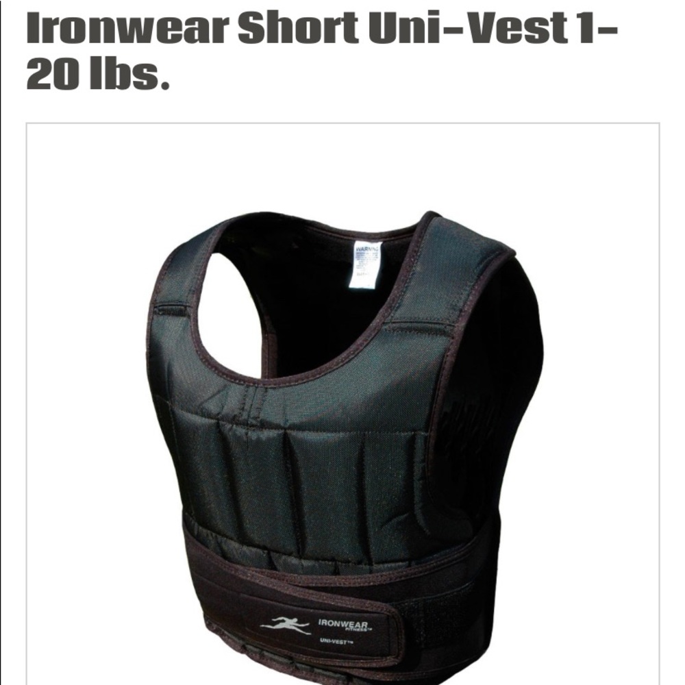 Weight training vest